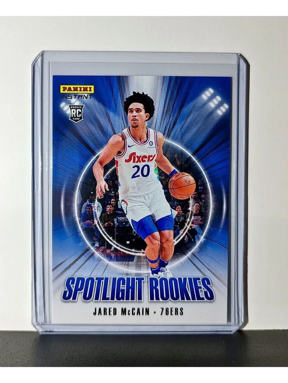 Jared McCain Rookie 2024-25 Panini Spotlight Rookies NBA #16 Card 76ers 1/170